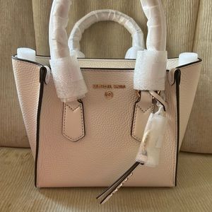 NWT Michael Kors Kris Small Pebbled Leather Satchel
